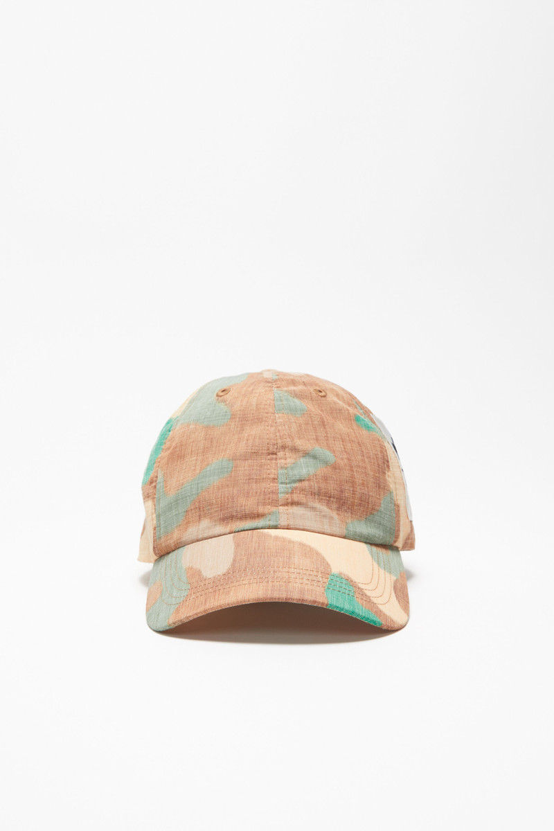Printed cap - Orange/green 1