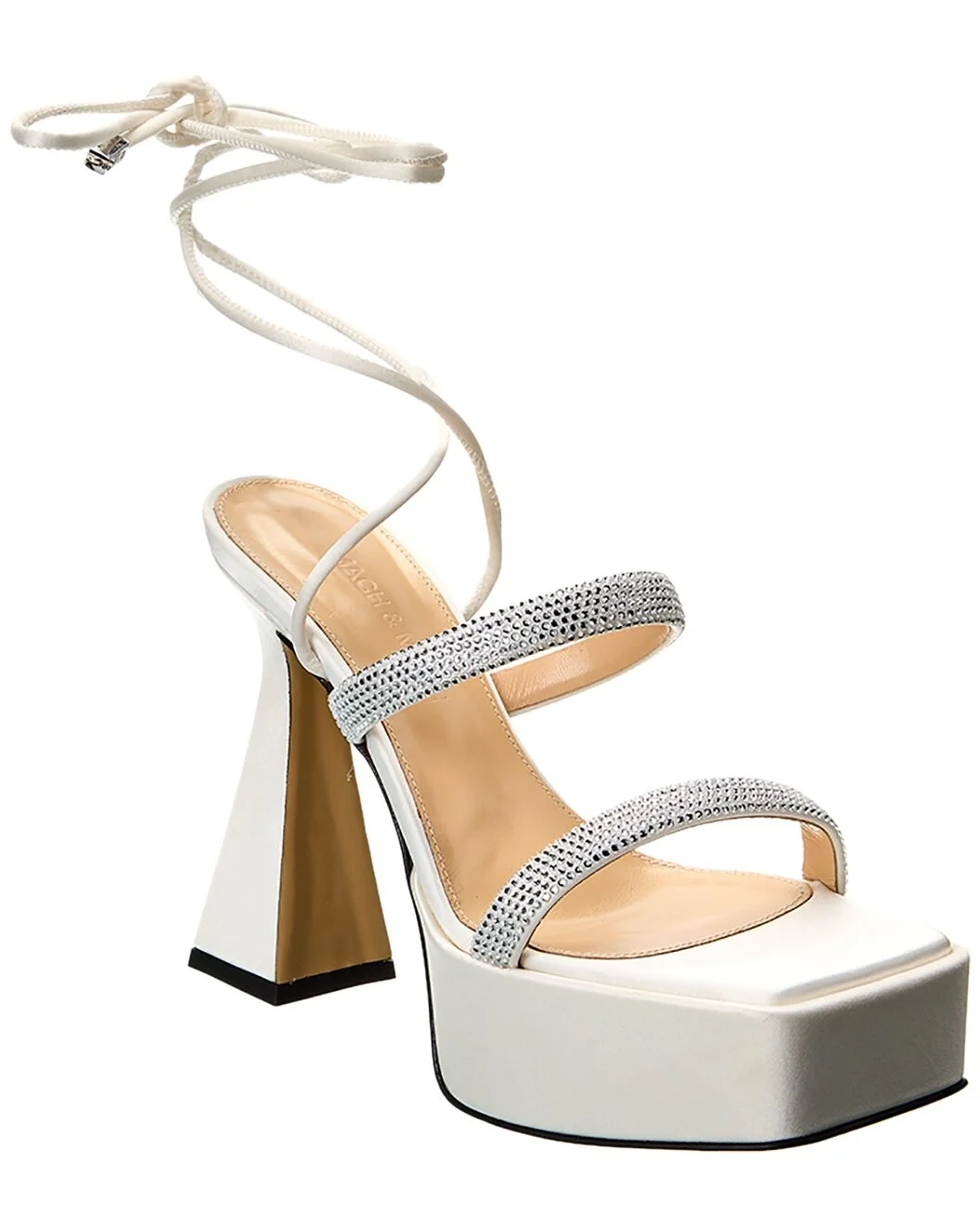 Mach & Mach Devon Satin Platform Sandal - 1
