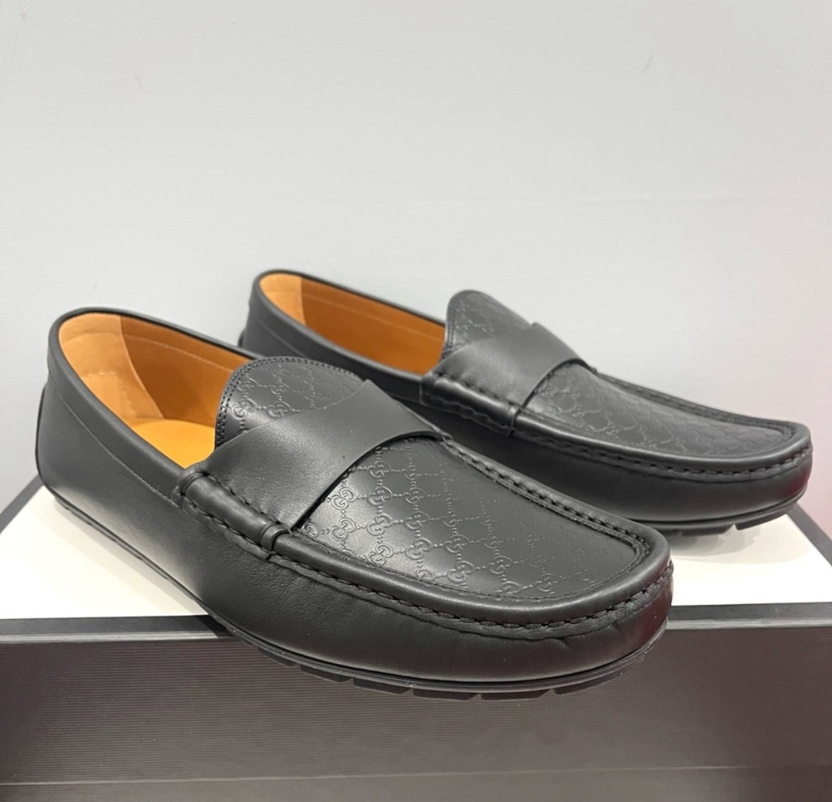 Gucci Micro GG Leather Men Loafers - 4