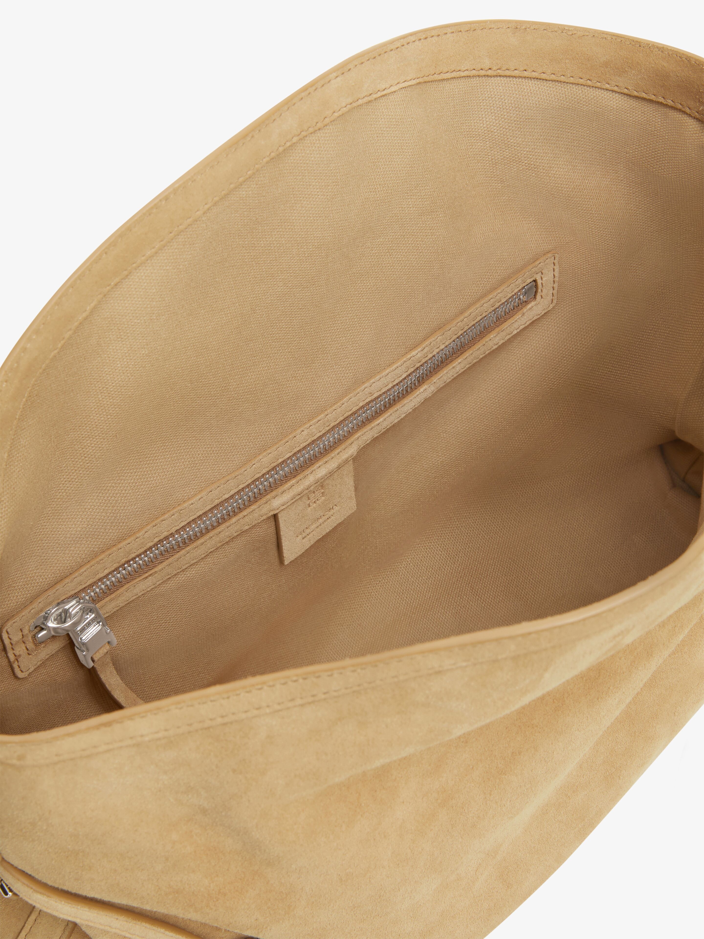 MEDIUM VOYOU CHAIN BAG IN SUEDE - 5