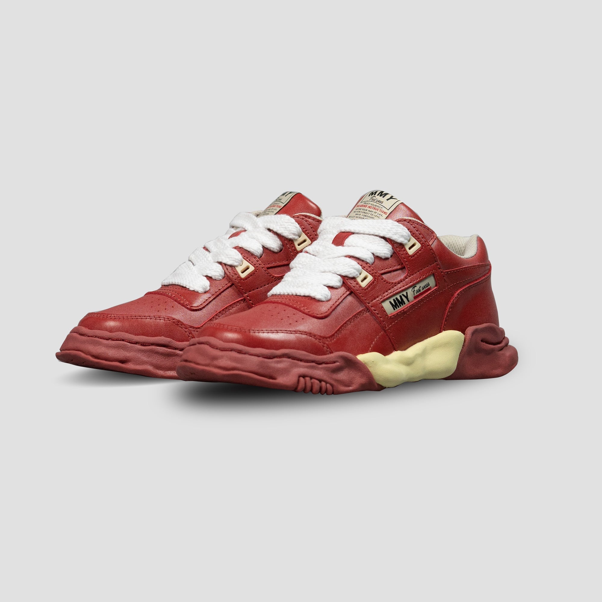 PARKER OG SOLE LOW-TOP PARAFFIN LEATHER SNEAKERS - 2
