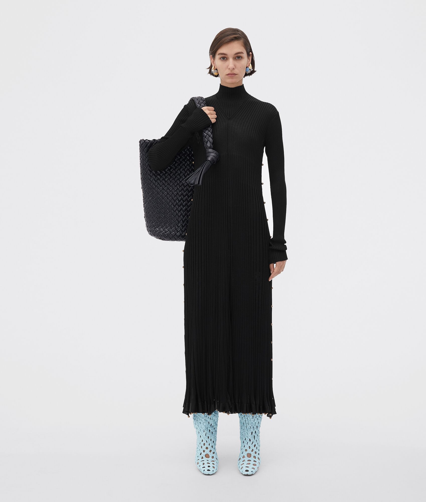 light viscose plissé dress - 4