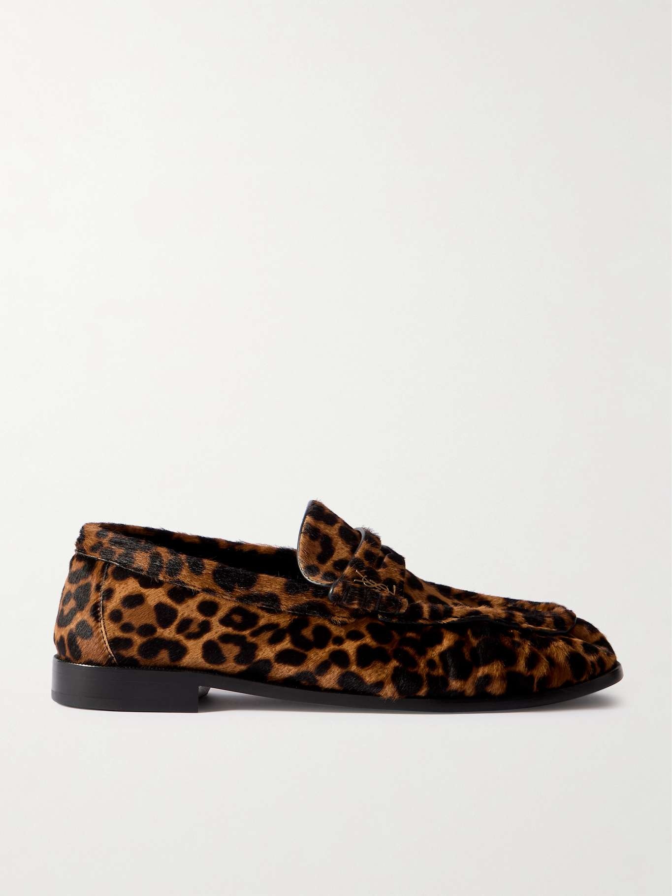 Le Loafer leopard-print calf hair loafers Brown - 1