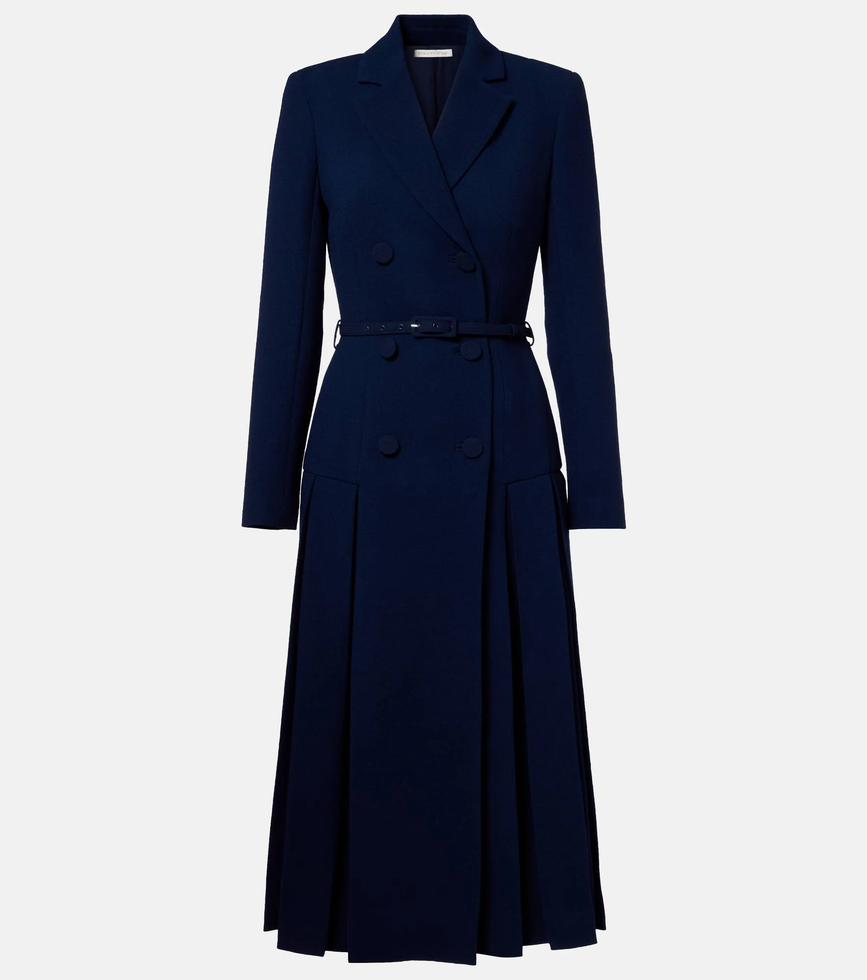 Chaney wool crêpe midi dress - 1