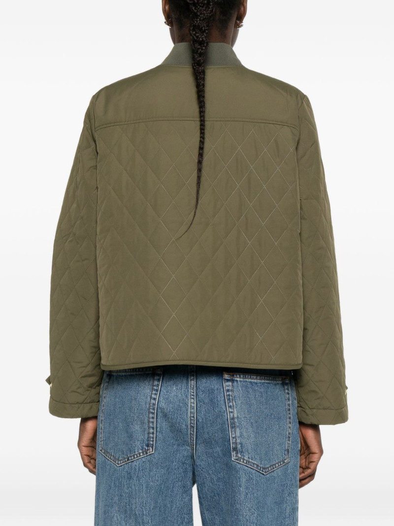 quilted zip-fastening jacket 4