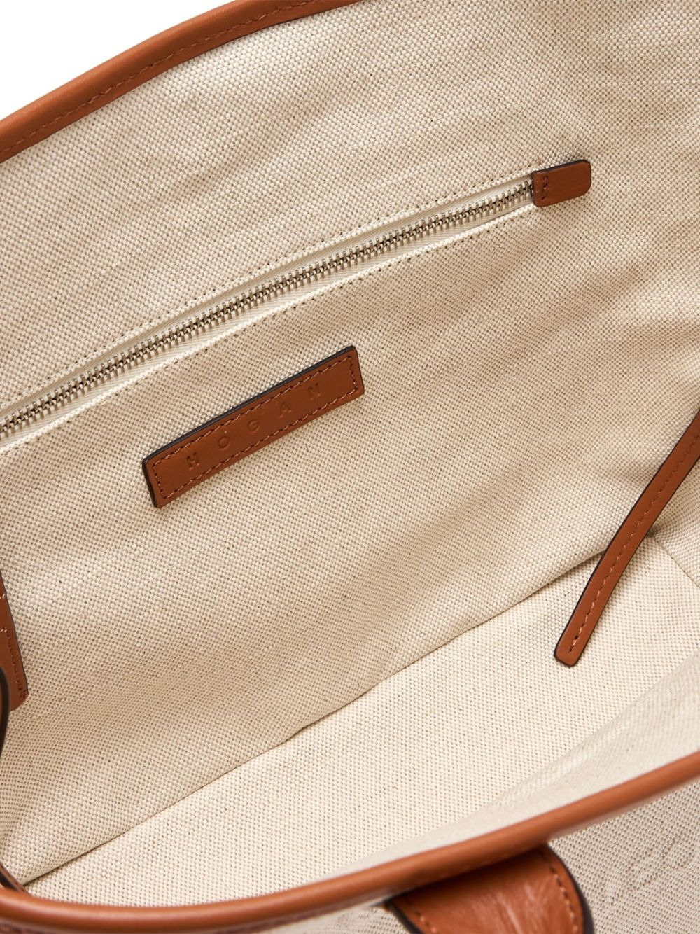 embossed-logo canvas tote bag - 4