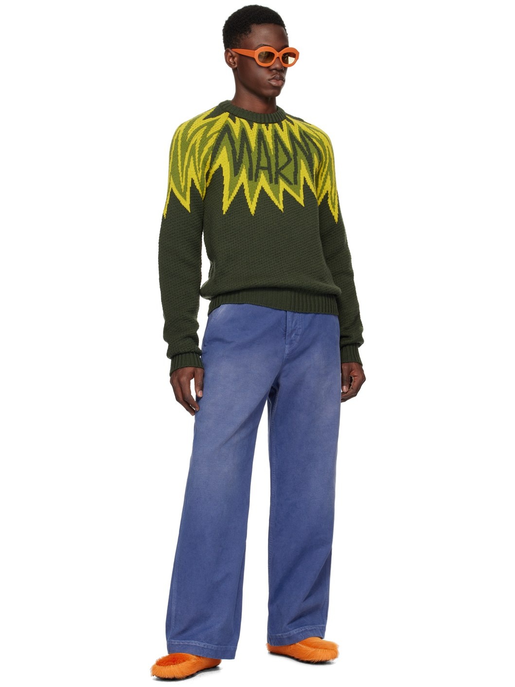 Green Fire Island Sweater - 4