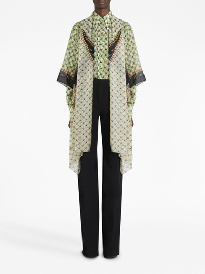 Etro floral-print silk shrug shawl outlook
