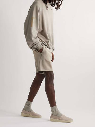 Fear of God Wide-Leg Shell-Trimmed Cotton-Jersey Drawstring Shorts outlook