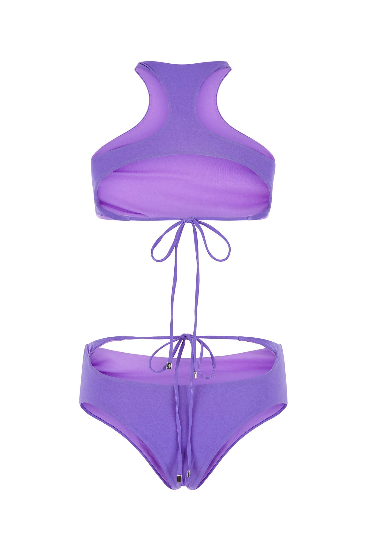 Lilac stretch nylon bikini - 2