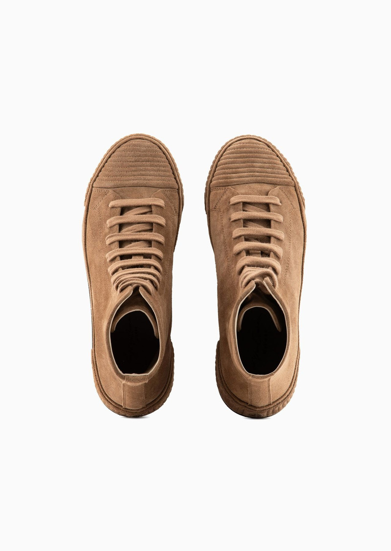 Suede high-top sneakers 3