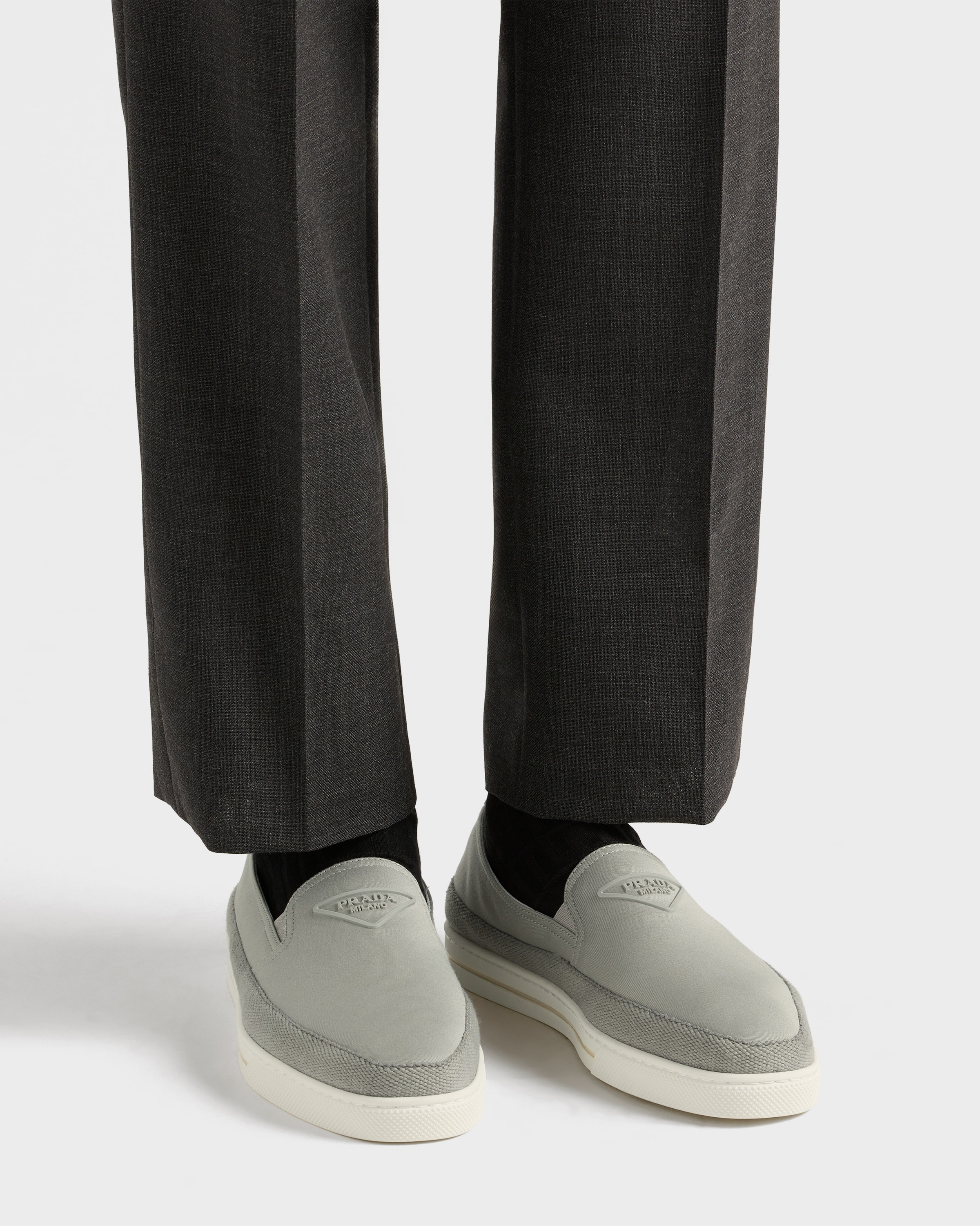 Cotton canvas slip-ons - 3