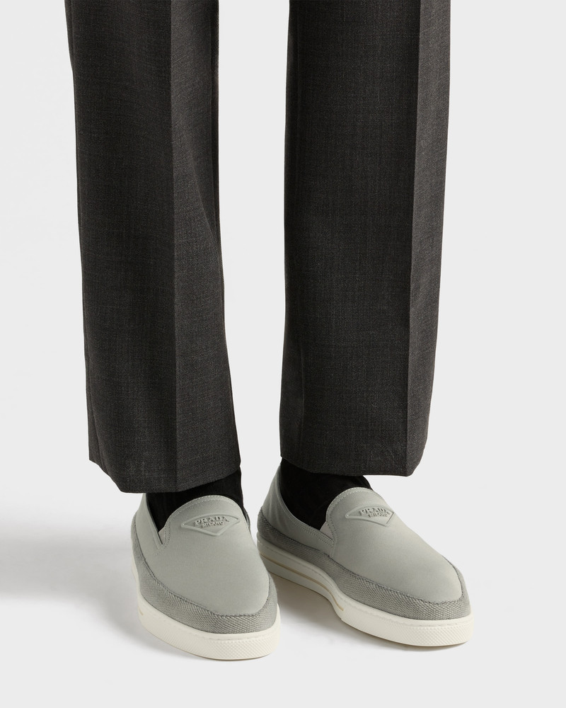 Prada Cotton canvas slip-ons outlook