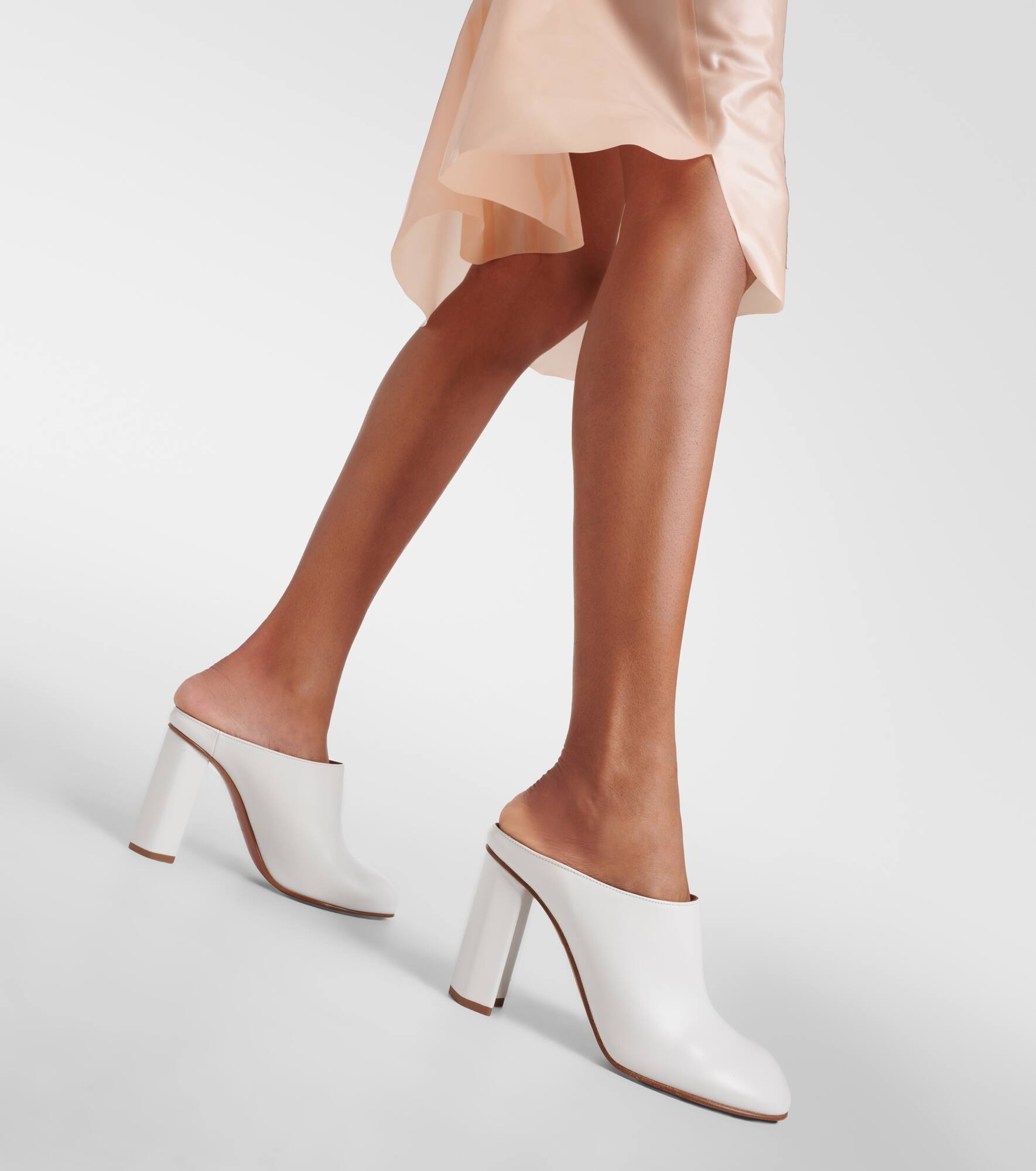 Babylone leather mules - 4