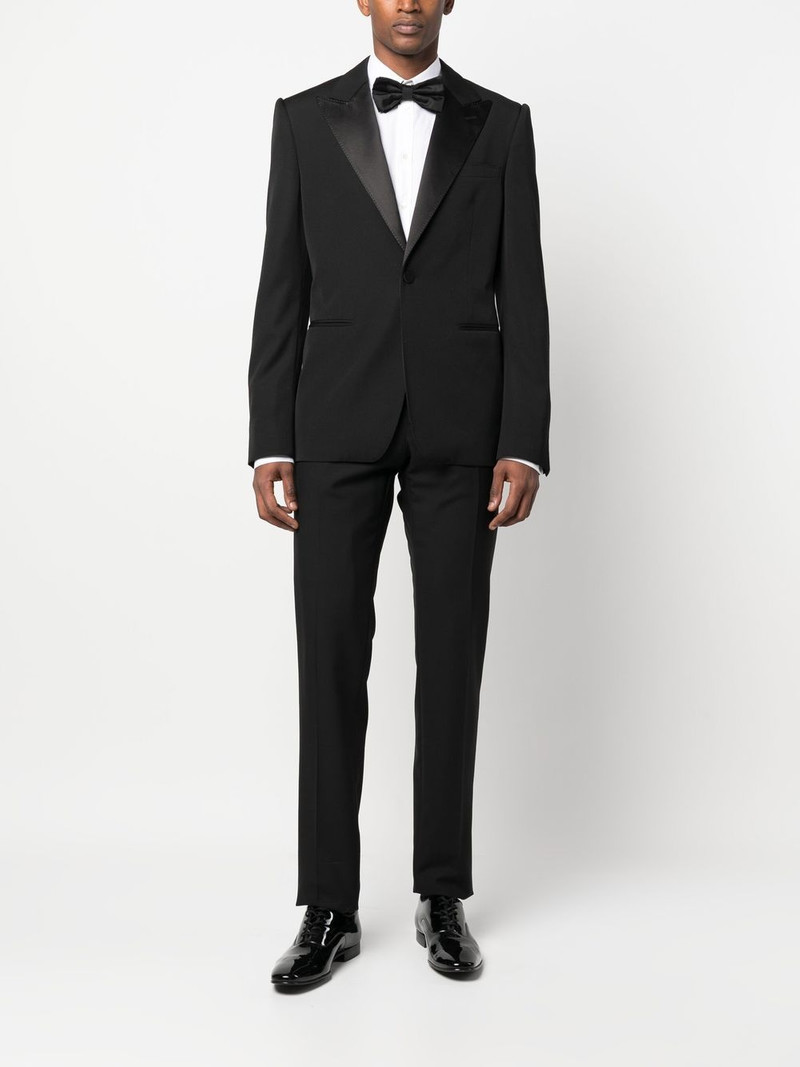 Alexander McQueen silk lapels blazer outlook