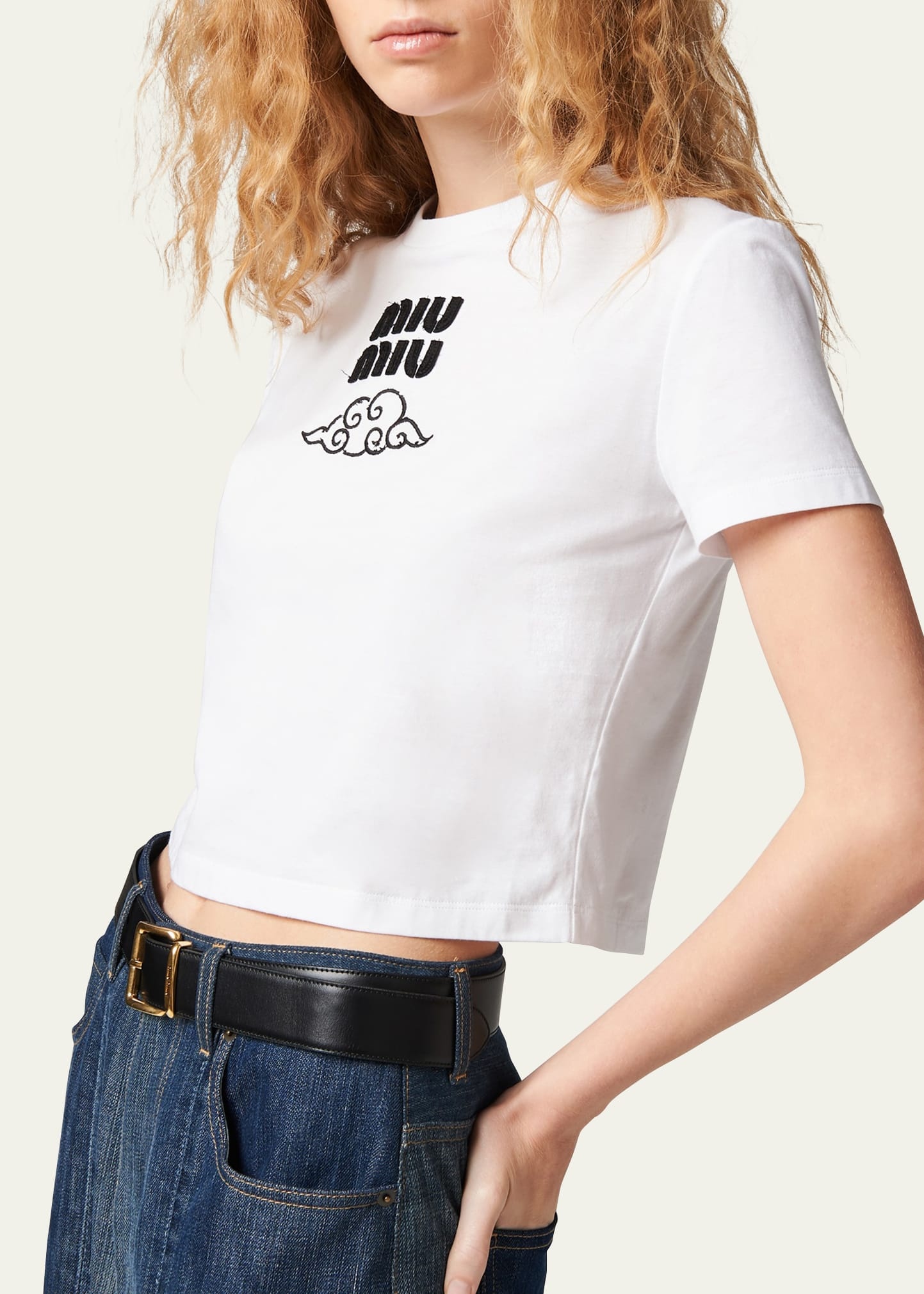 Logo-Embroidered Jersey T-Shirt - 4