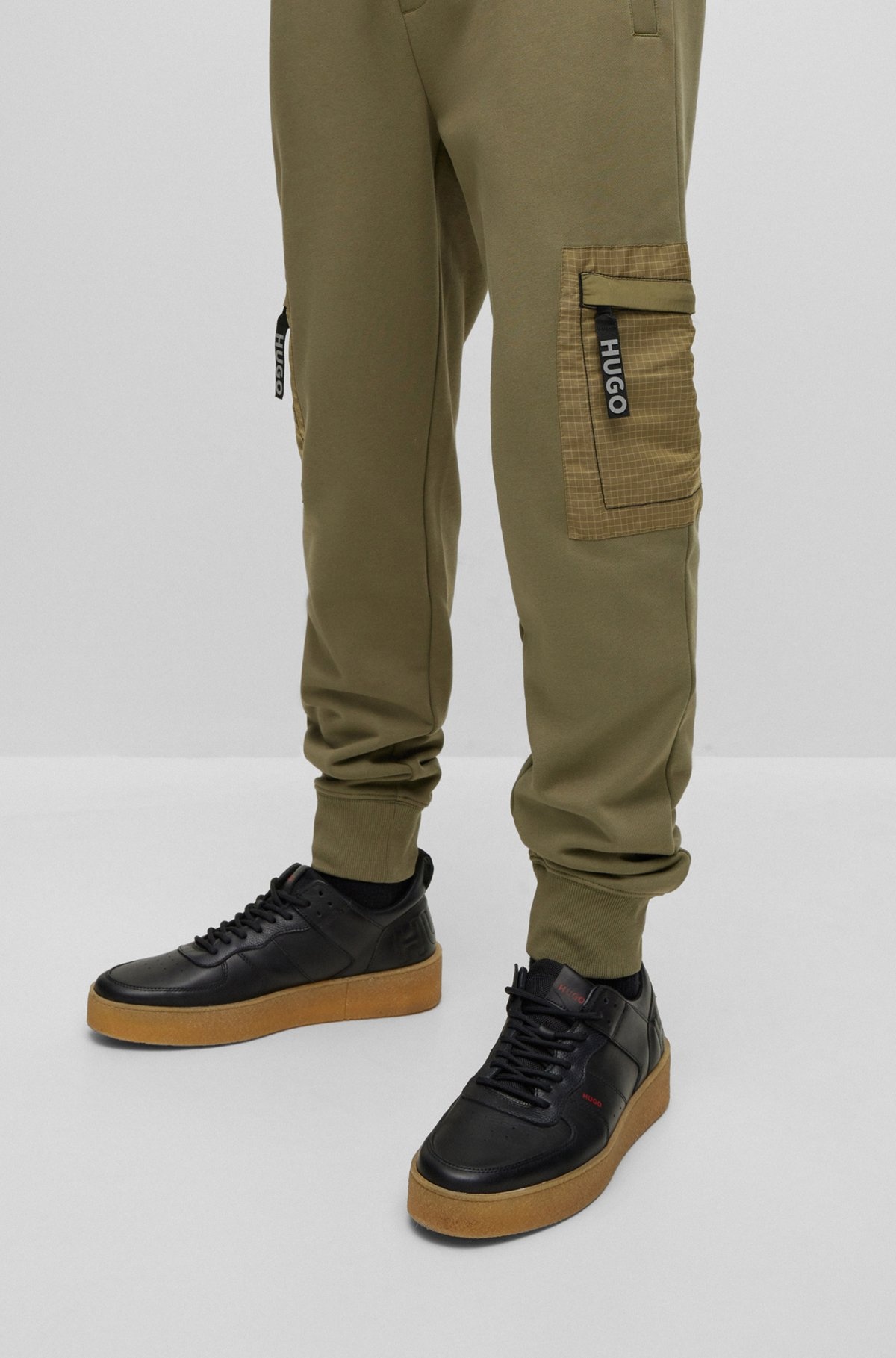 RELAXED-FIT TRACKSUIT BOTTOMS WITH CARGO POCKETS - 3