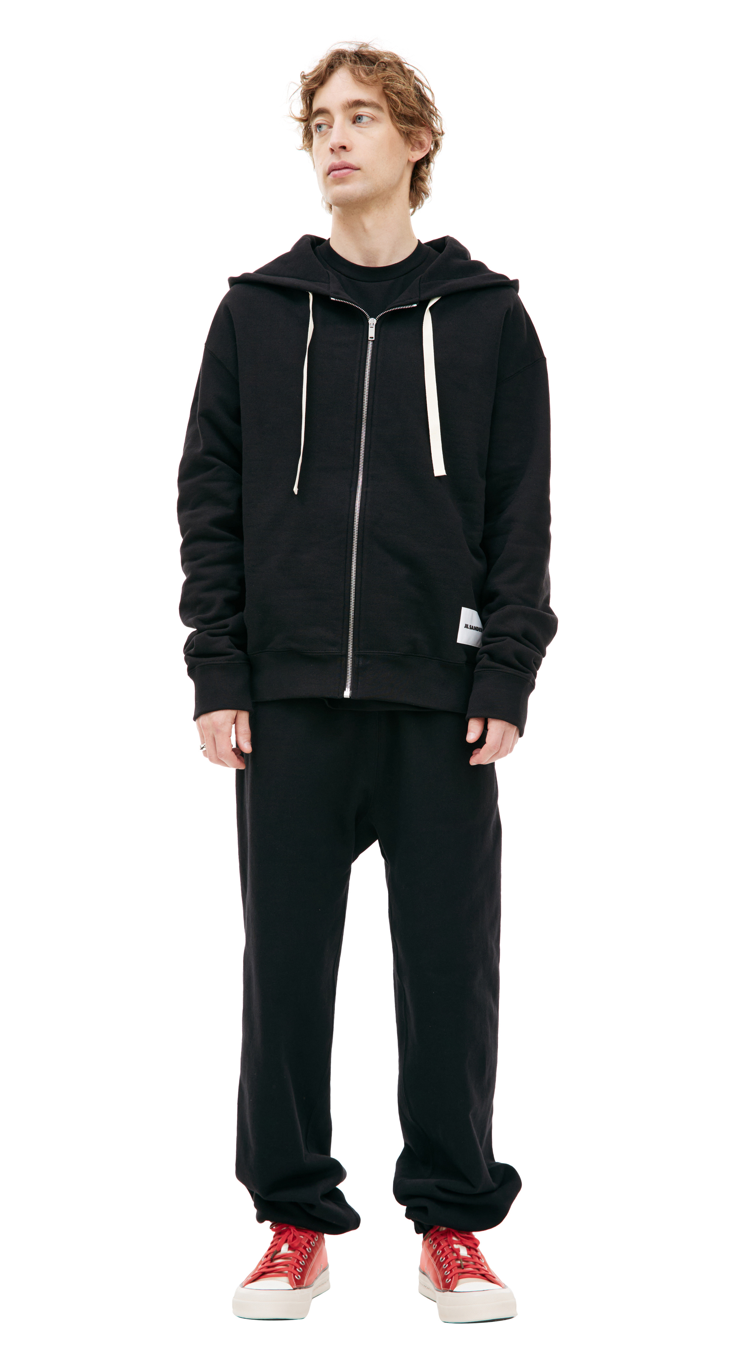 ZIPPERED HOODIE WITH PATCH - 3