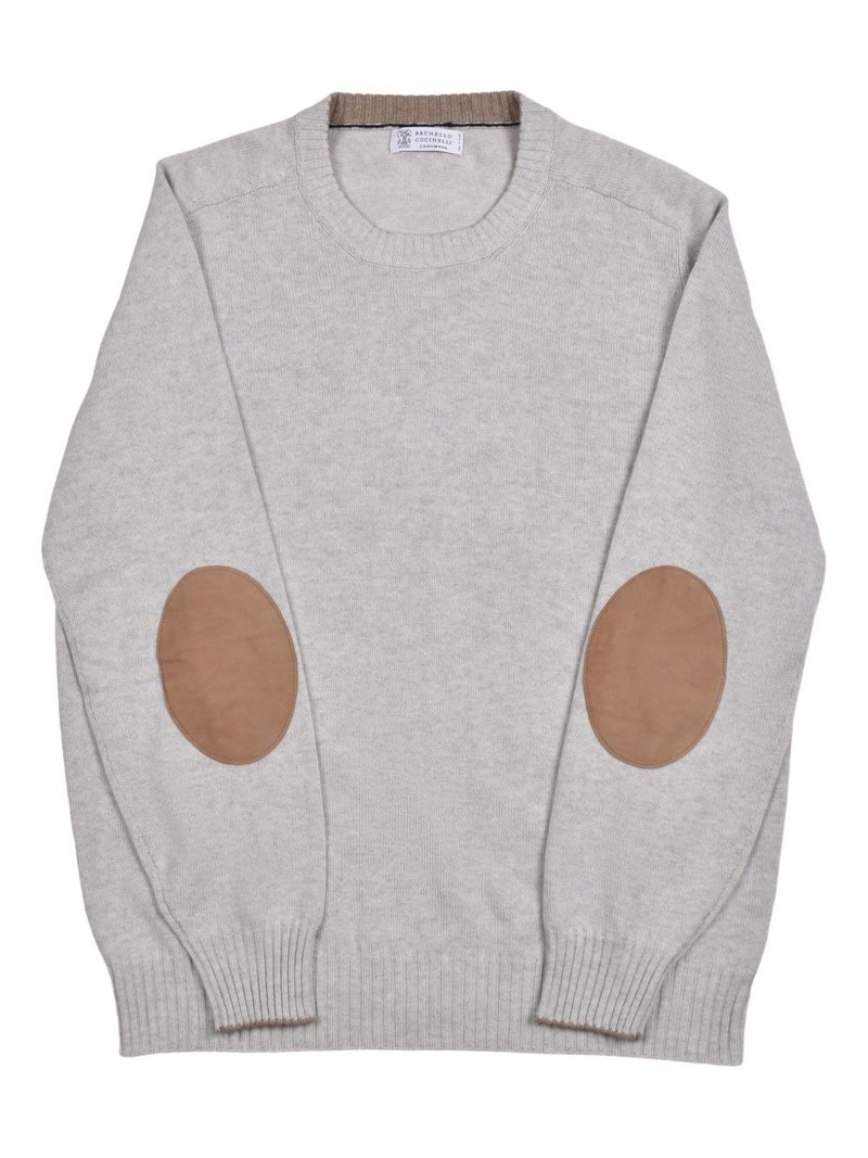 suede-elbow-patch wool sweater 3