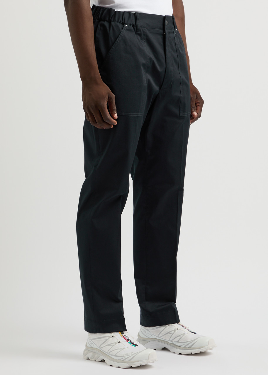 Logo cotton-stretch trousers - 2