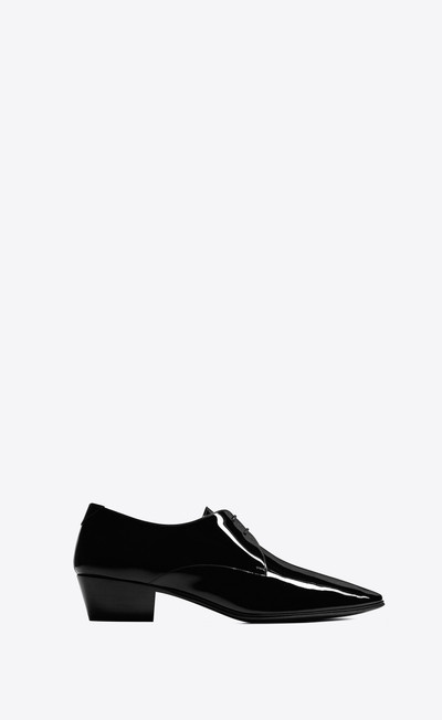 SAINT LAURENT etienne derbies in patent leather outlook