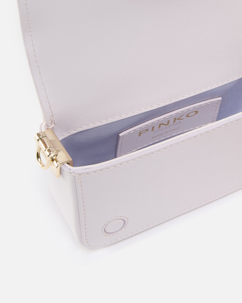 PINKO GALLERIA FULL-RHINESTONE MICRO LOVE BAG CLICK 4