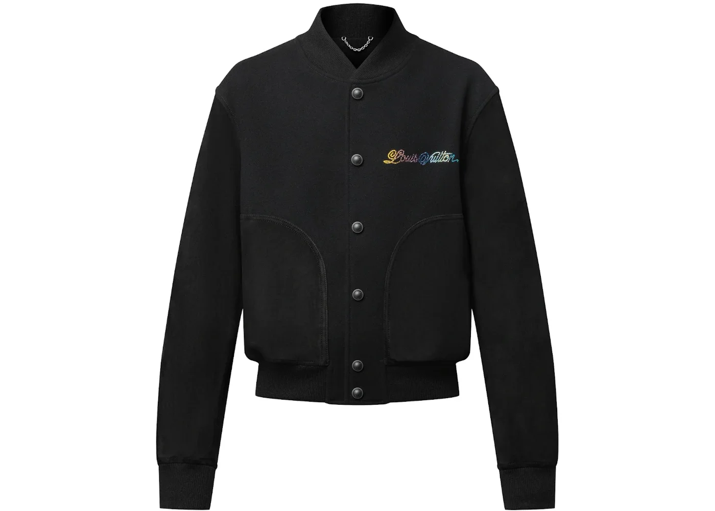 Louis Vuitton Leather Mix Varsity Blouson Black - 1