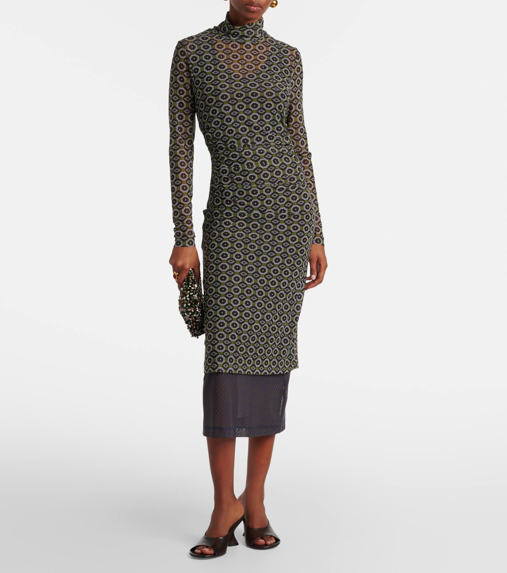 Printed midi dress - 6
