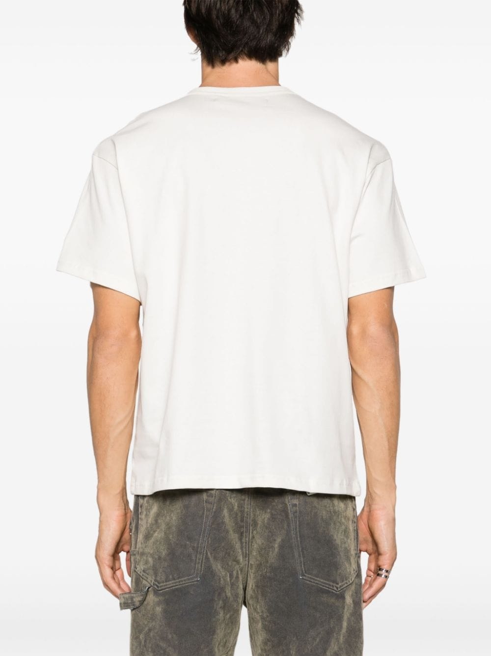 patchwork cotton T-shirt - 4