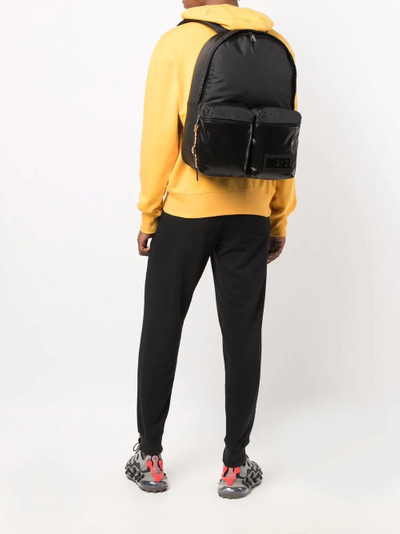 Diesel logo-plaque backpack outlook