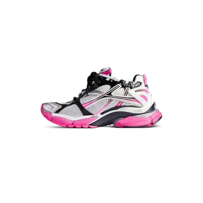 BALENCIAGA Women's Runner Gradient Sneaker  in White/pink/black outlook