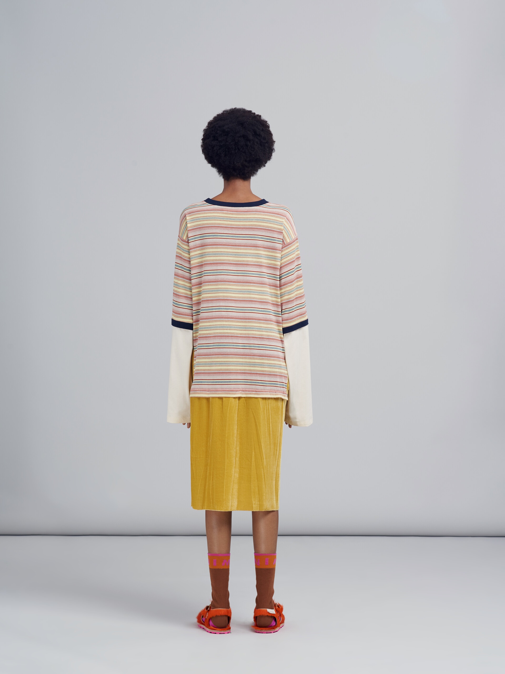 DRESS IN MIXED MATERIAL - 3