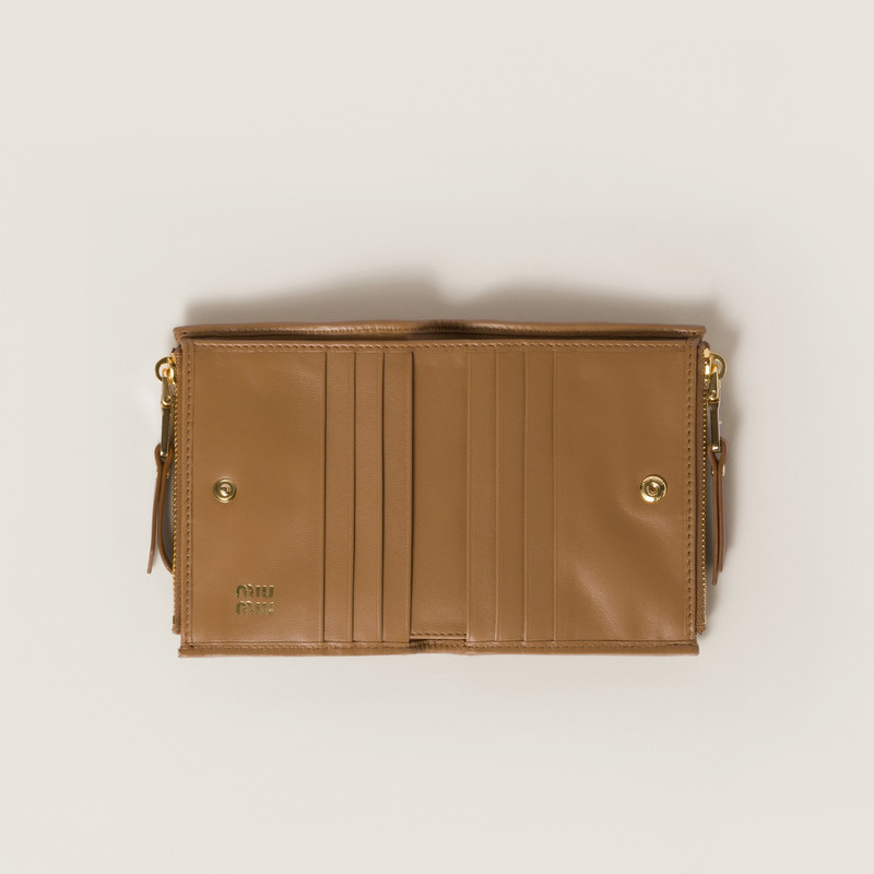 Miu Miu Matelassé nappa leather small wallet outlook