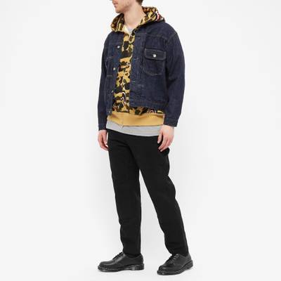 A BATHING APE® A Bathing Ape Shark 1St Camo Shark Relaxed Zip Hoody outlook