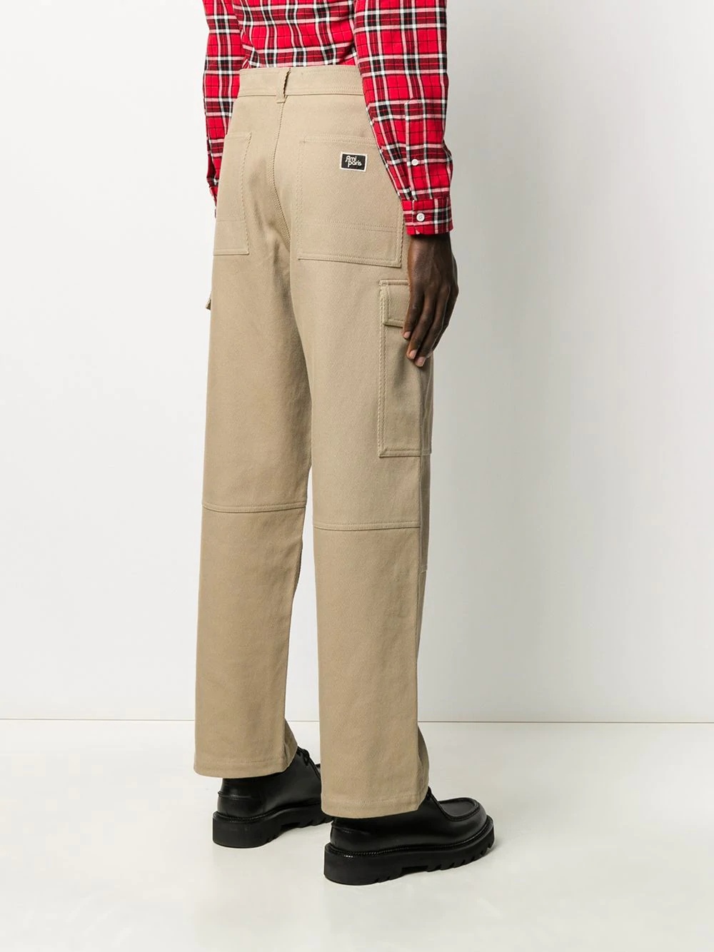 straight cargo trousers - 4