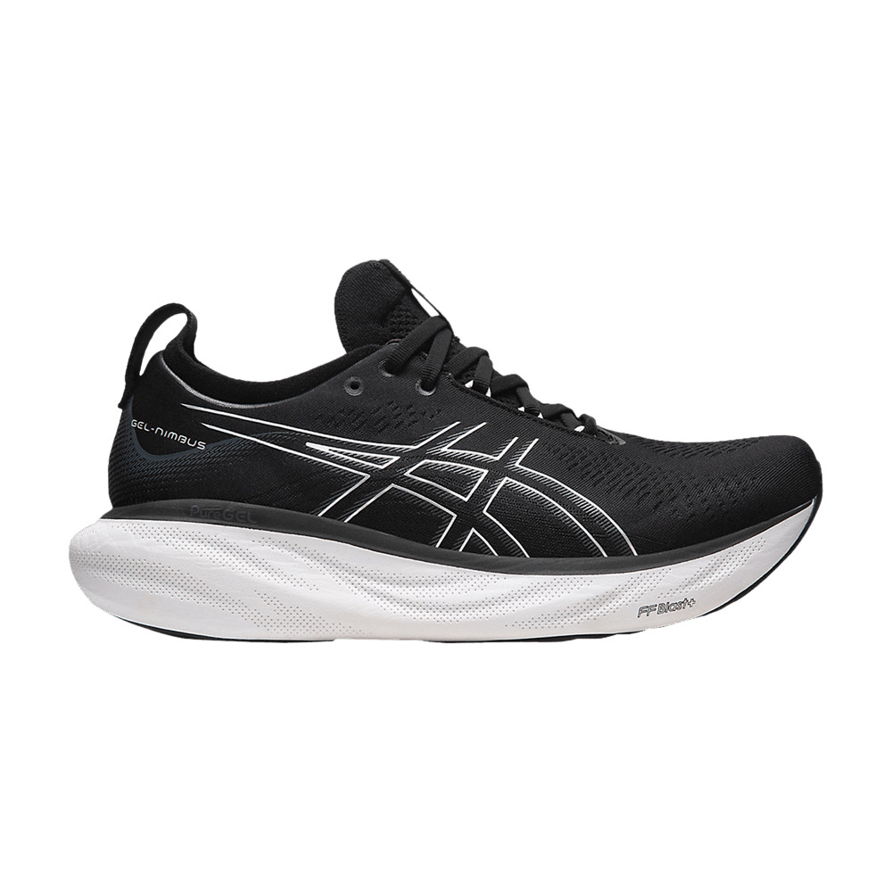 Gel Nimbus 25 Wide 'Black Pure Silver' - 1