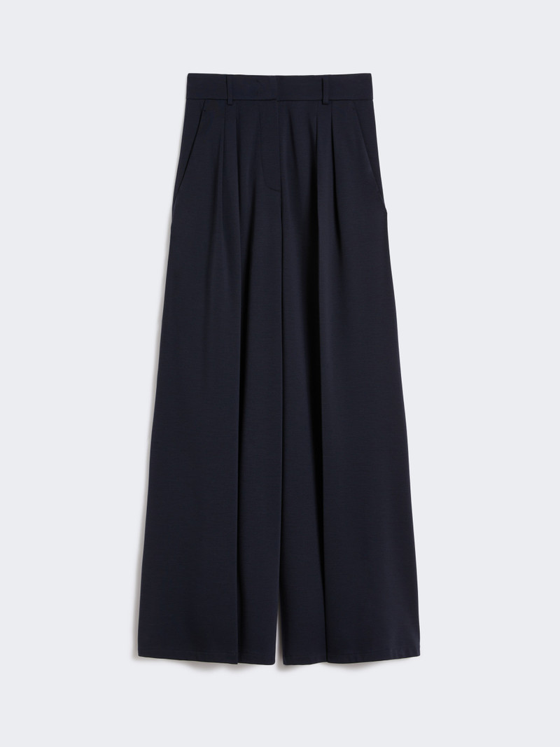 NATALE Wool jersey trousers 1