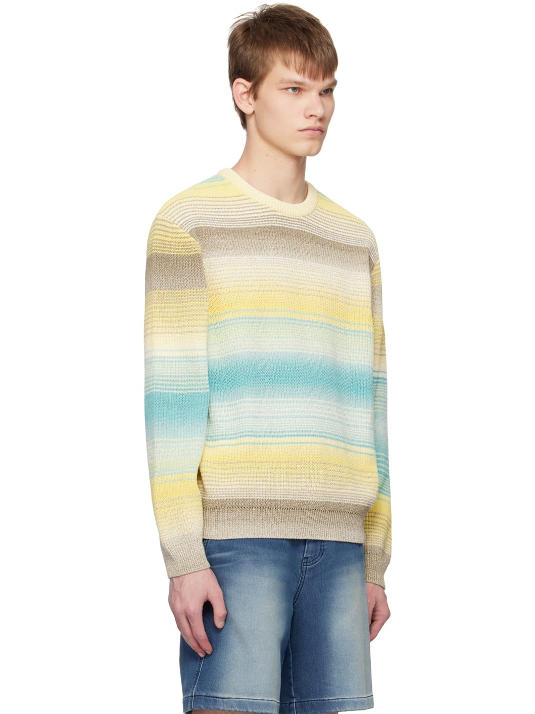 Yellow Striped Sweater - 2