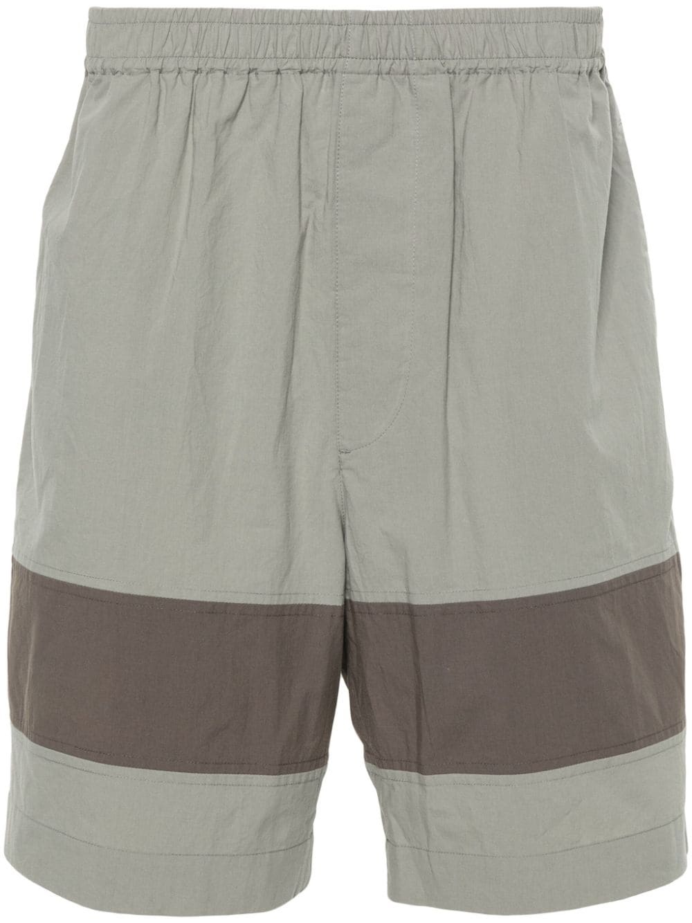 colourblock panelled shorts - 1