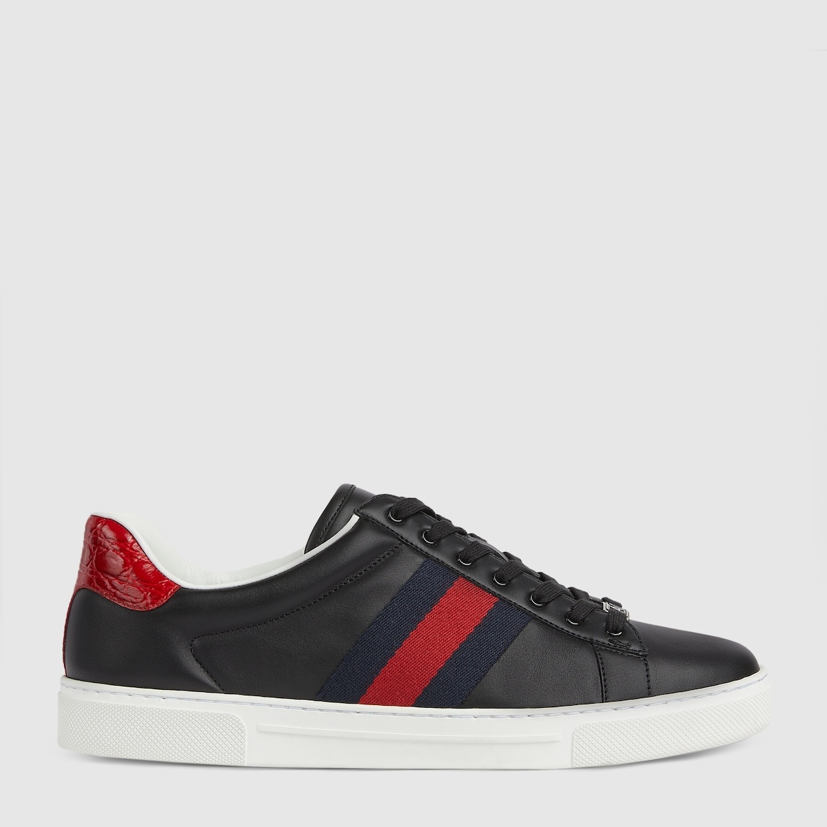 Ace leather-trimmed GG sneakers in beige - Gucci