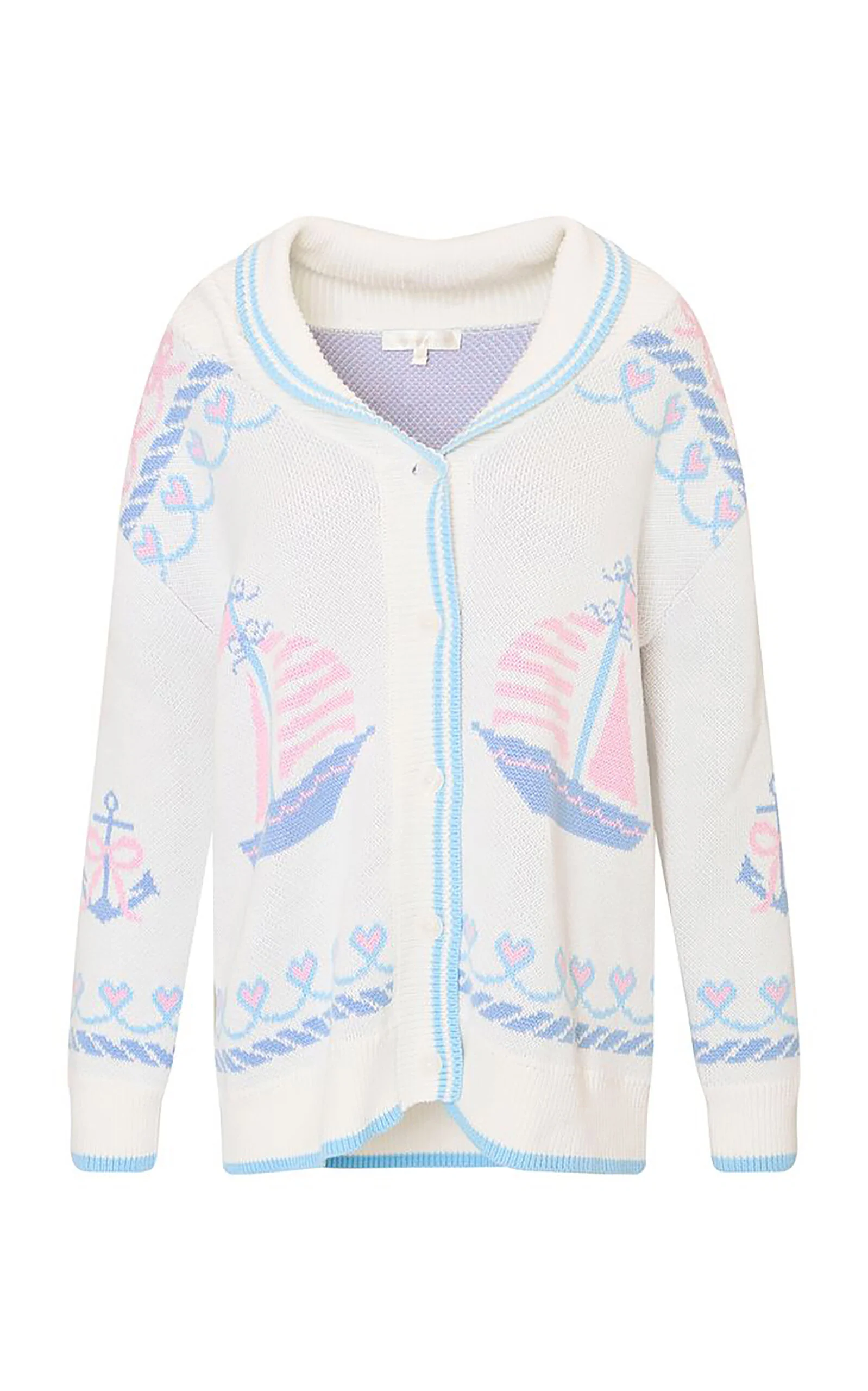 Aribella Cotton Cardigan blue - 1