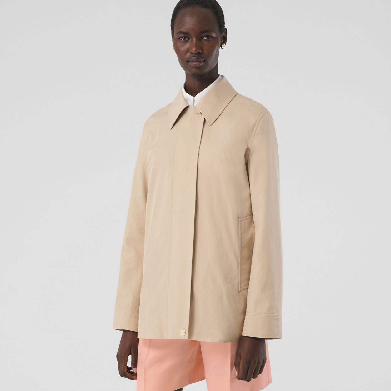 Botanical Sketch Cotton Tropical Gabardine Jacket - 8