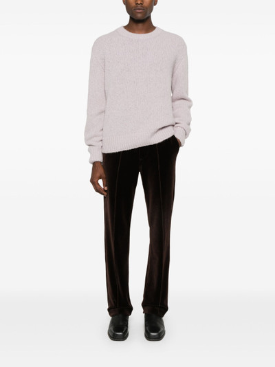 TOM FORD Brown Velvet Track Pants outlook