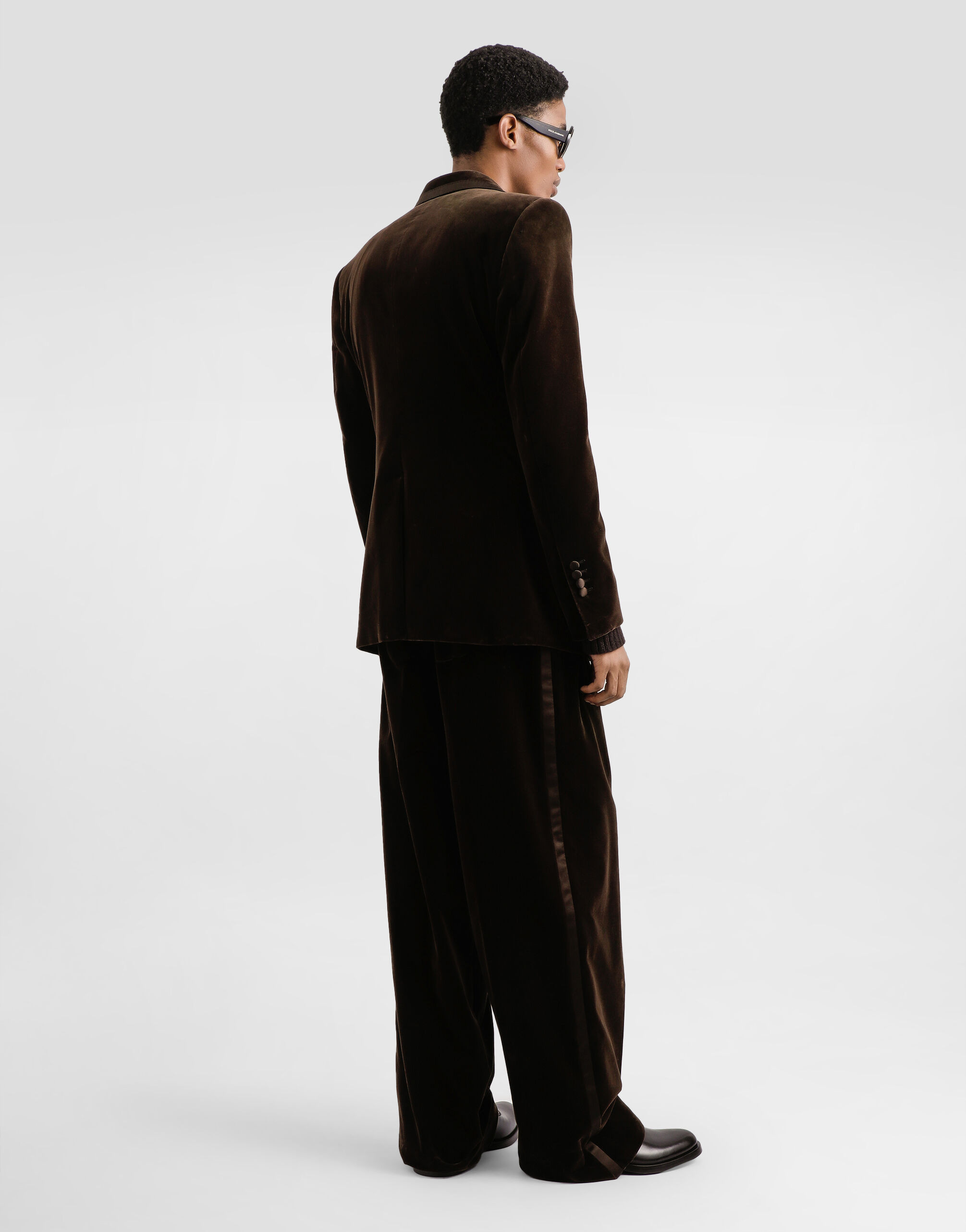 Smooth velvet trousers - 3