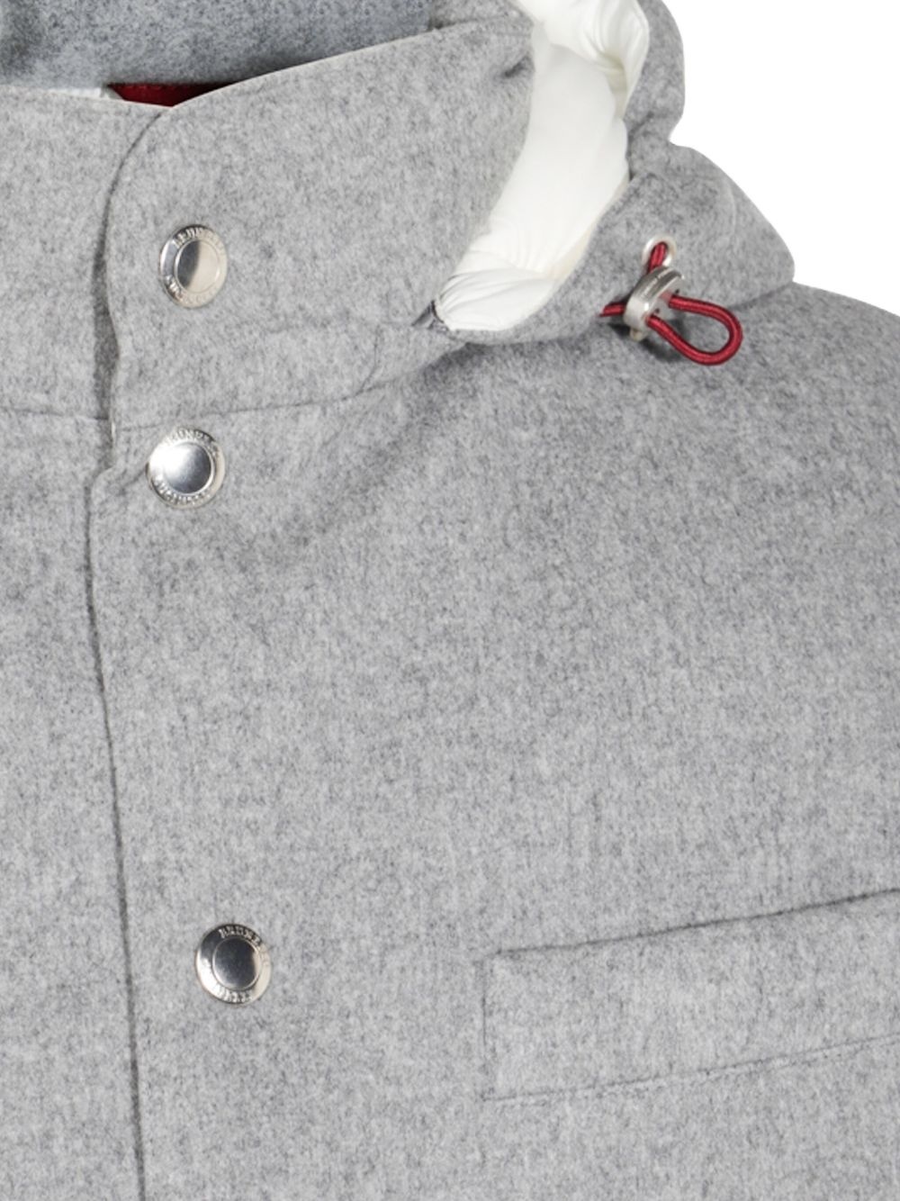 hooded buttoned gilet - 3