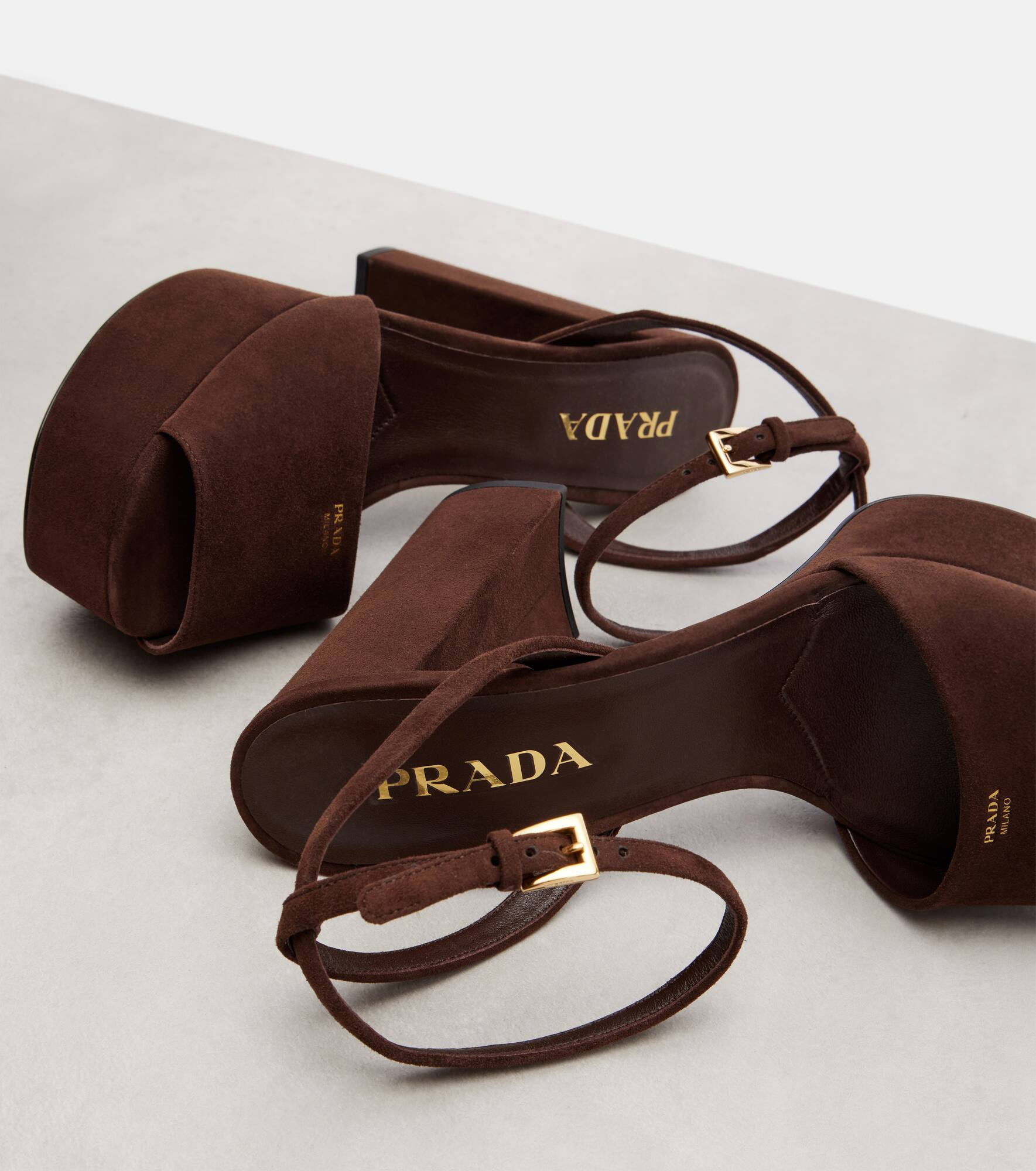 115 suede platform sandals - 5