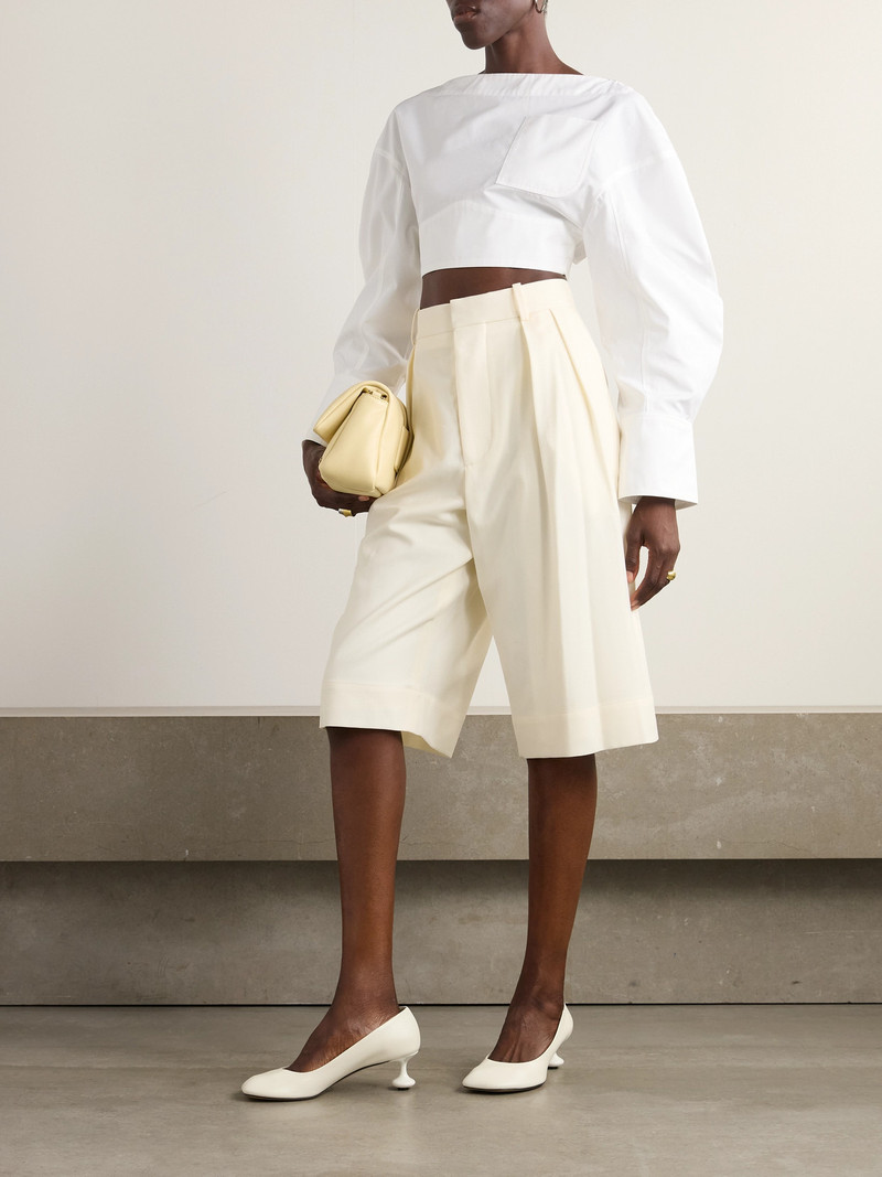 JACQUEMUS Casaco Open-back Cotton-poplin Blouse outlook