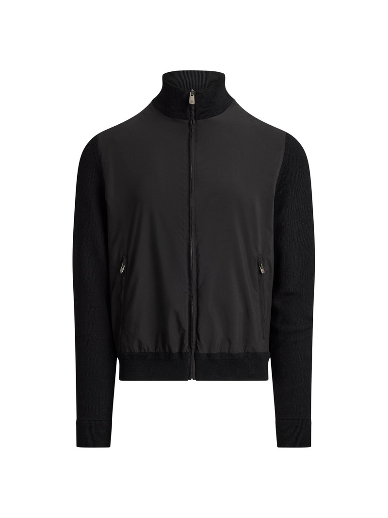 Men's Hybrid Knit Full-Zip Sweater - Classic Black 1