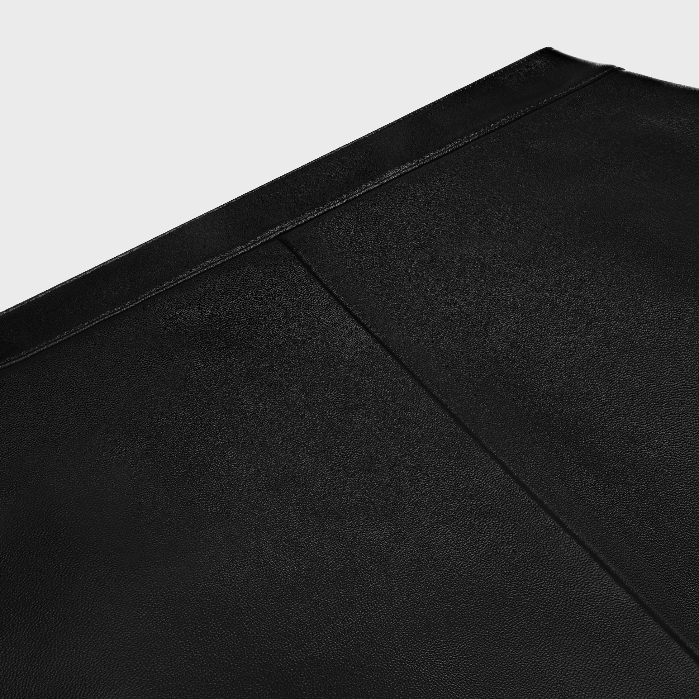 pencil skirt in soft lambskin - 3