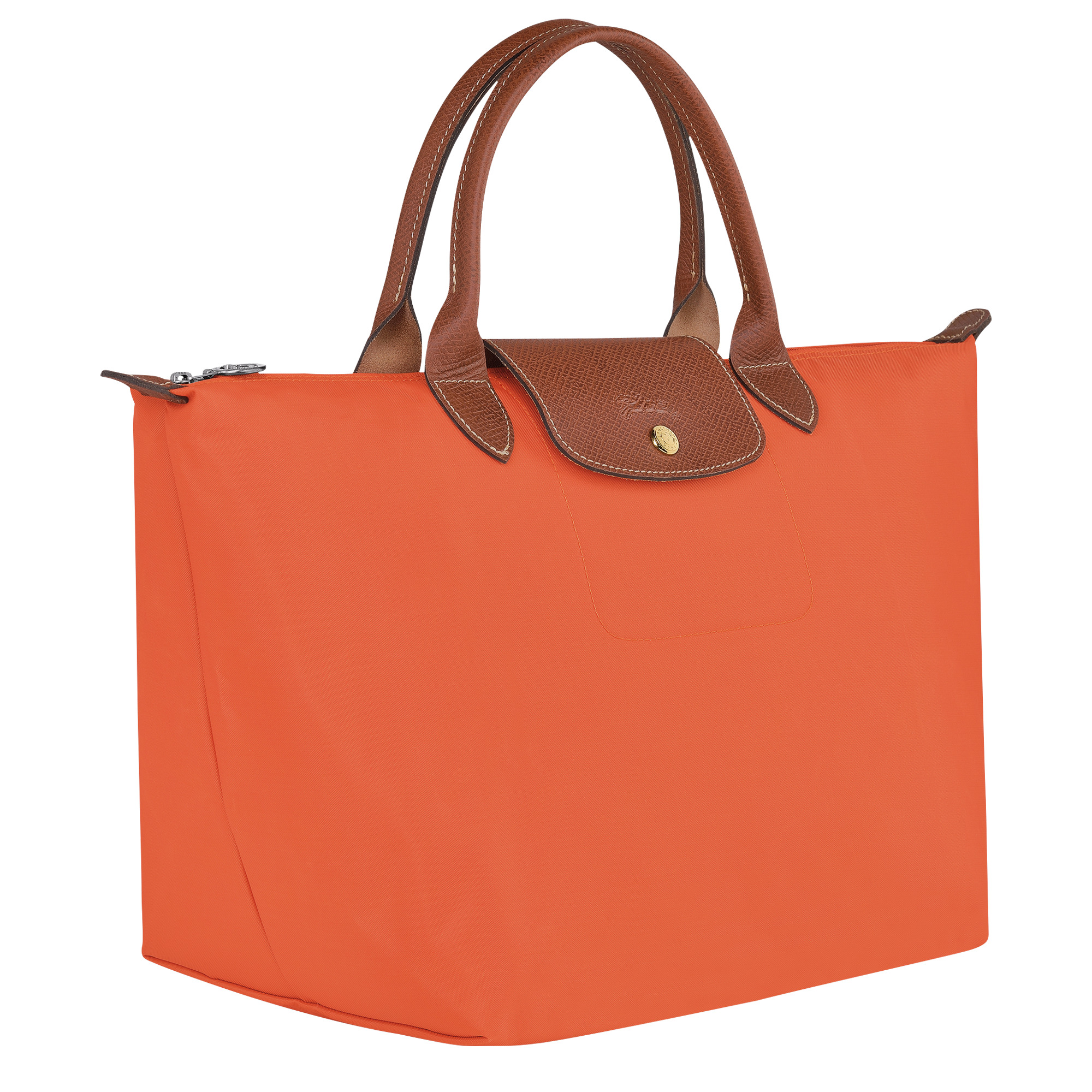 Le Pliage Original M Handbag Orange - Recycled canvas - 2